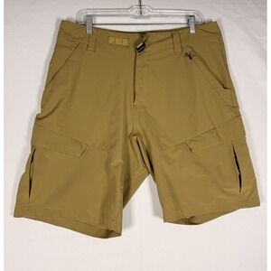 Viktos Operatus Cargo Shorts Mens 34 Gold Beige Belted Lightweight Military EUC